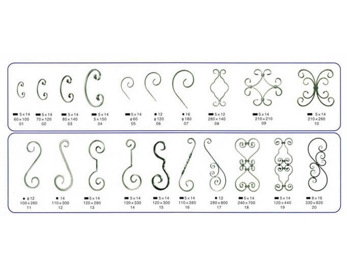 Sample Designs of Wrought Iron Works